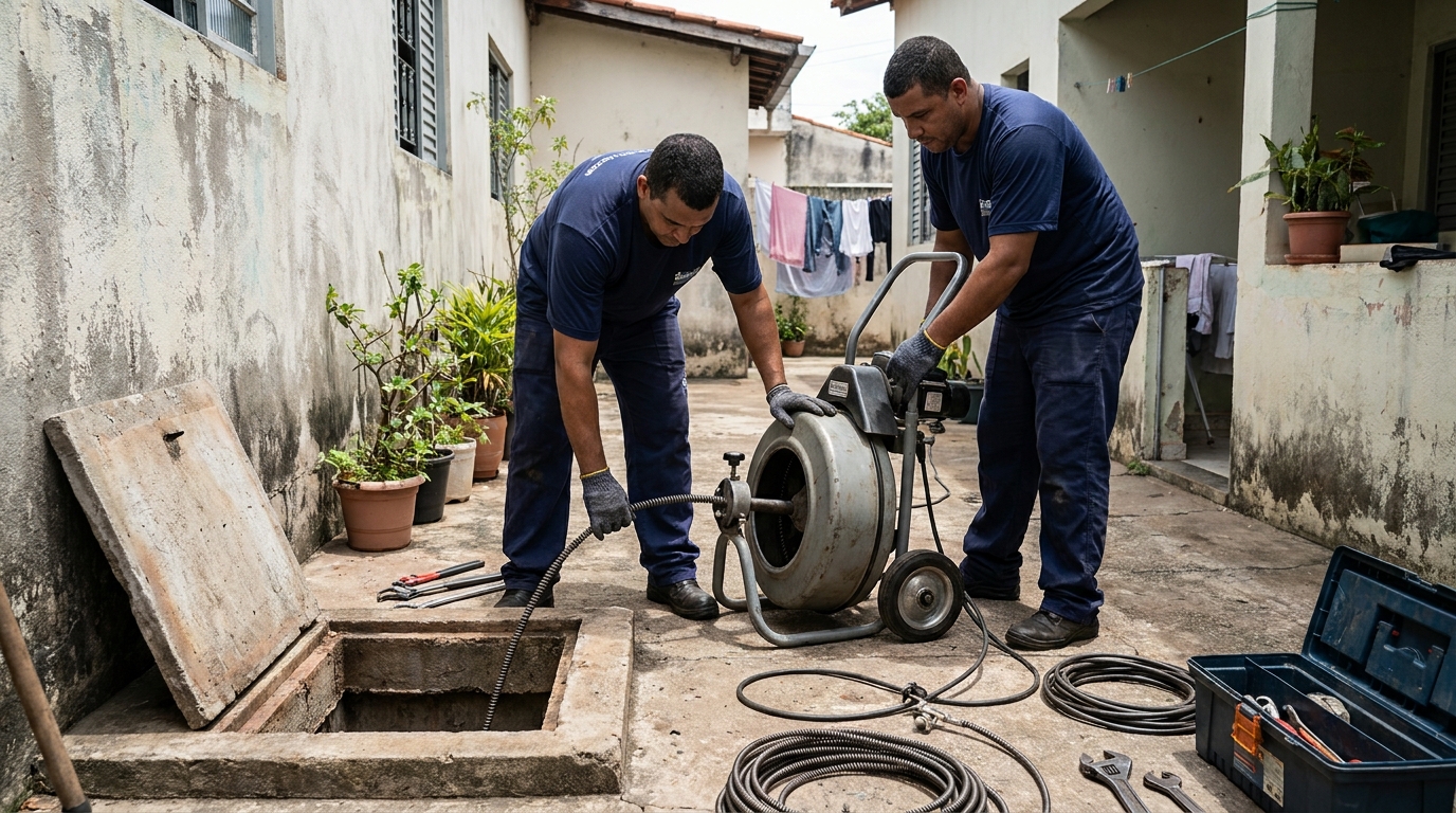 Desentupimento de Coluna Sanitária em Salvador‑BA